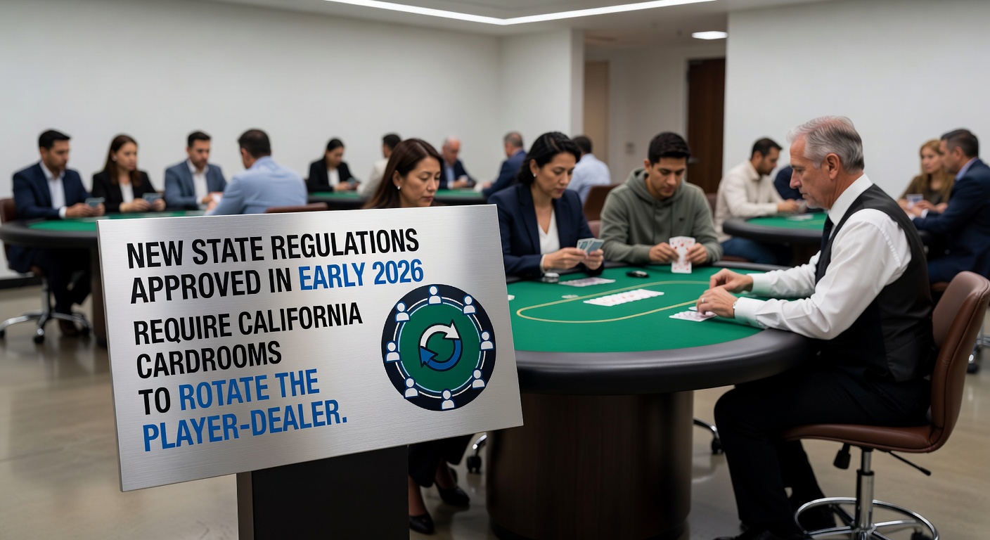 California cardroom operators reviewing regulatory compliance documents