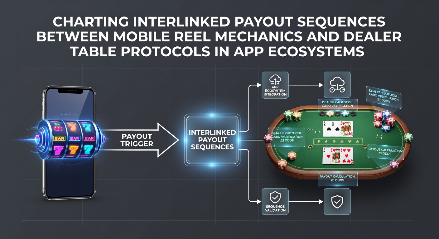 Diagram showing payout flow between mobile slot reels and live dealer table interfaces in casino apps