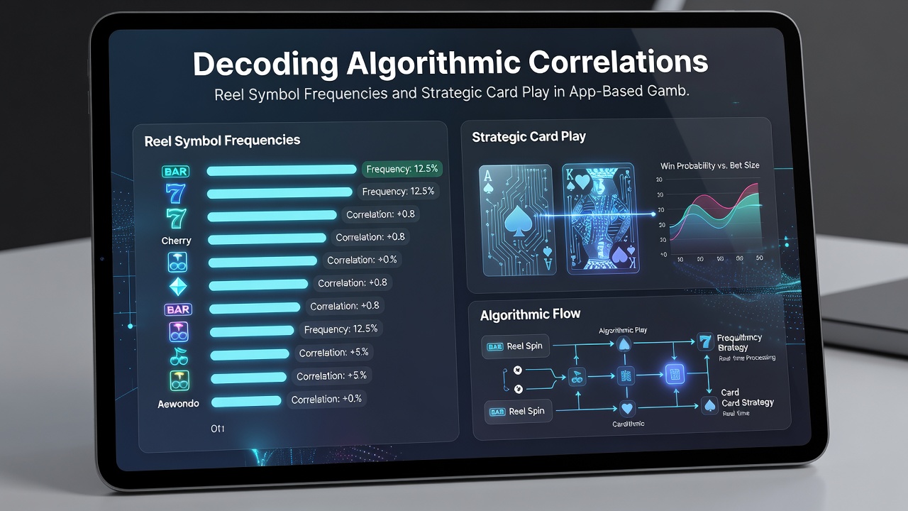 Data flow diagram showing correlations between mobile reel outputs and live card game algorithms