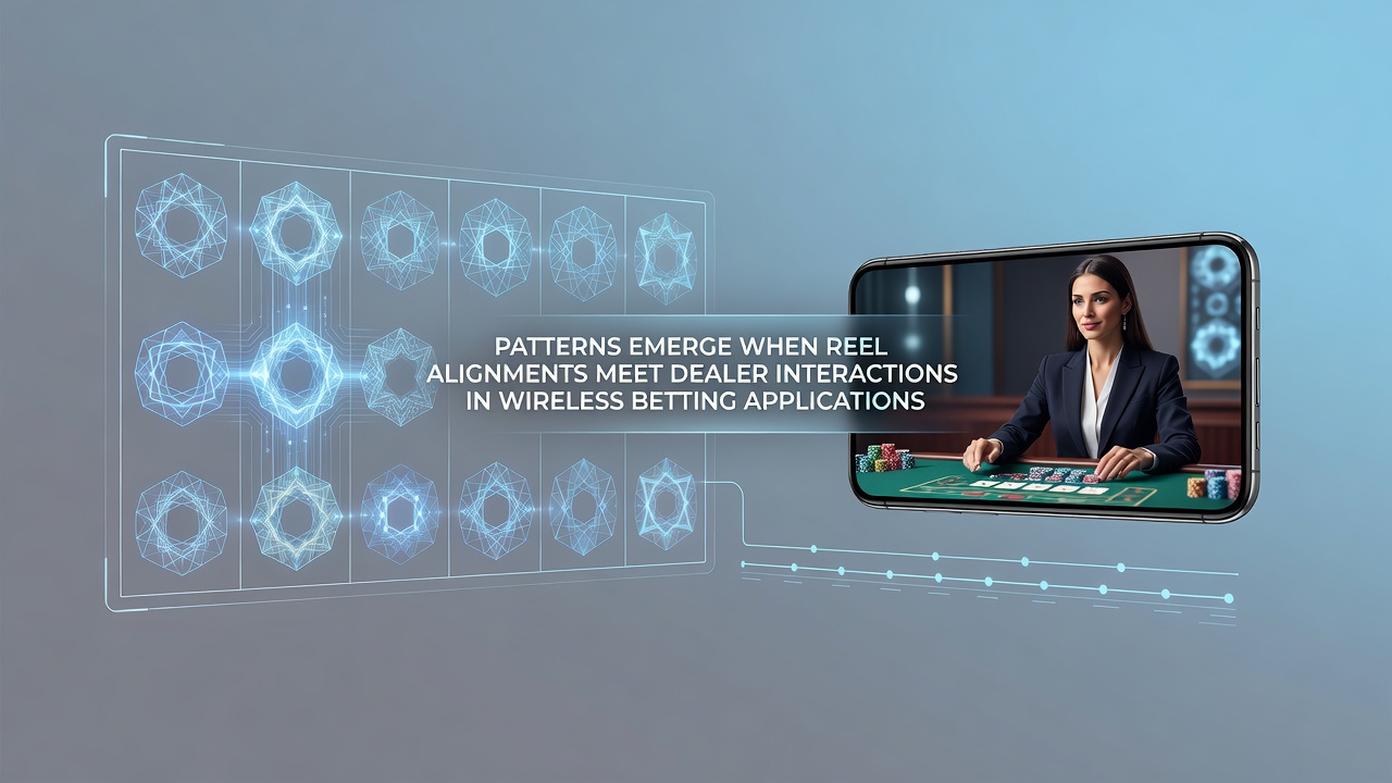 Data visualization of reward patterns linking mobile reel alignments with live dealer interactions