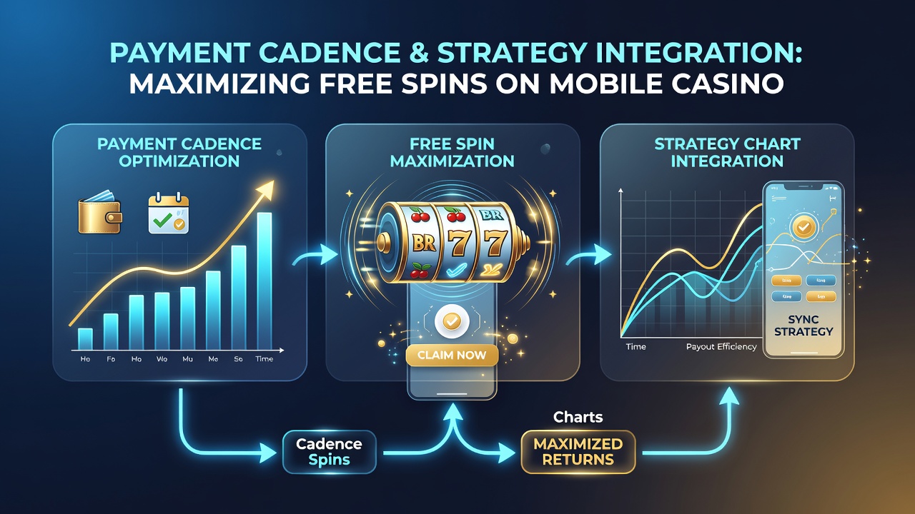 Strategy chart overlay on a mobile blackjack table next to active free spin counter
