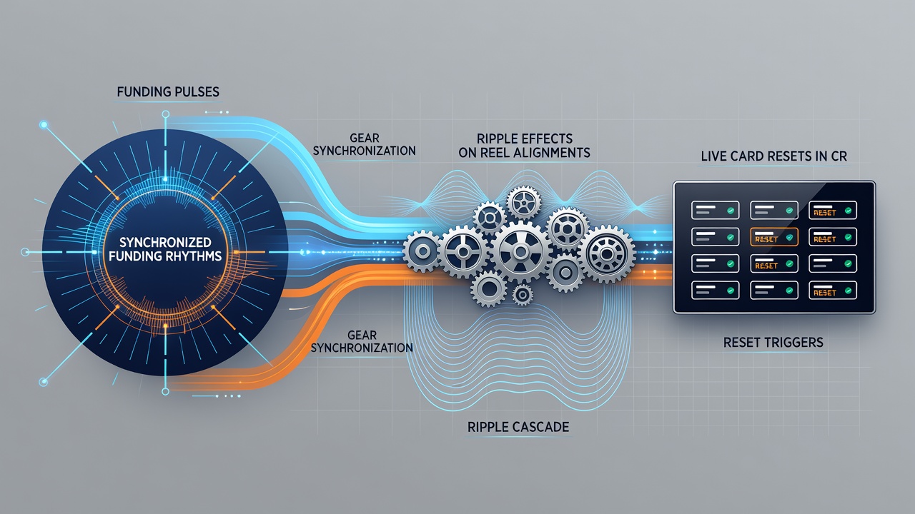 Illustration of synchronized transaction flows impacting mobile reels and live card tables